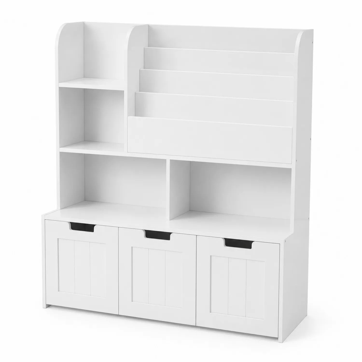 Libreria in MDF Bianco con Contenitori