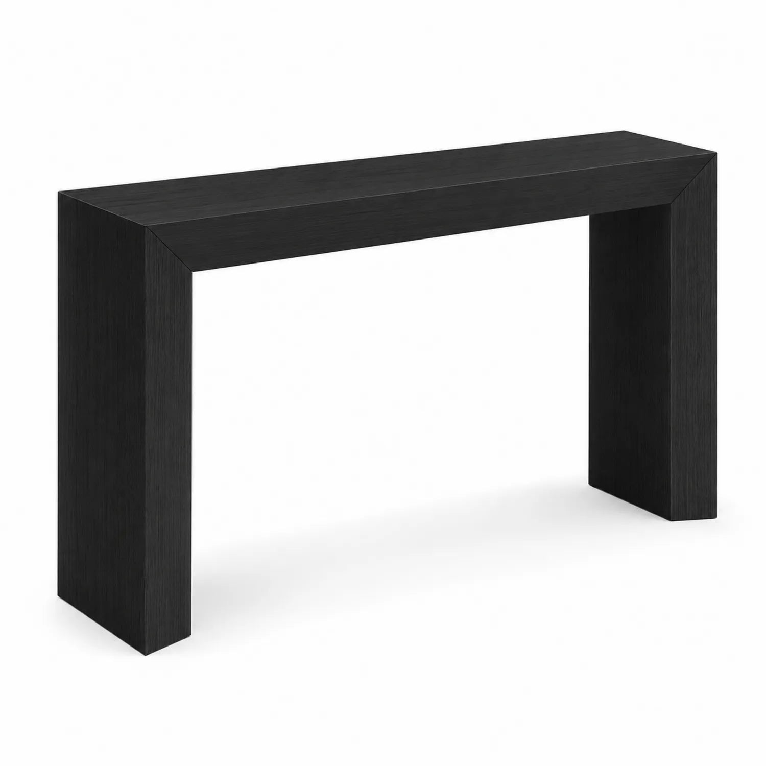 Consolle Rettangolare in MDF Verniciato Nero 120x40x75 cm